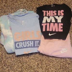 Nike Kids' 3 Piece  Large Set And Bonus New SO zip up hoodie(XL)